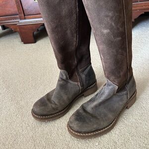 H By Hudson Brown Winter Boots Casual Pull-On Design